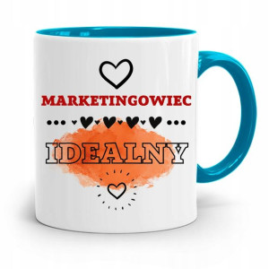 Dla Marketingowca Marketing Kubek Błękitny Prezent