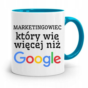 Dla Marketingowca Marketing Kubek Błękitny Prezent
