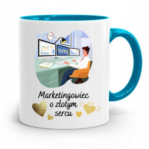 Dla Marketingowca Marketing Kubek Błękitny Prezent