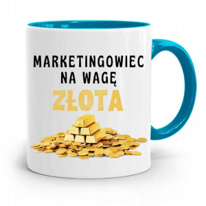 Dla Marketingowca Marketing Kubek Błękitny Prezent