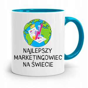 Dla Marketingowca Marketing Kubek Błękitny Prezent
