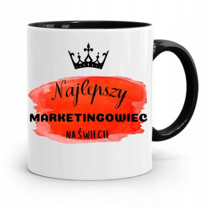 Dla Marketingowca Marketing Kubek Czarny Prezent