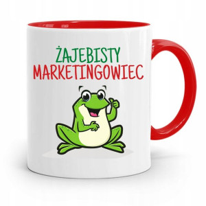 Dla Marketingowca Marketing Kubek Czerwony Prezent