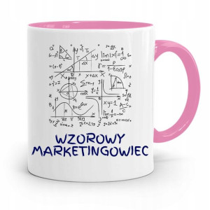 Dla Marketingowca Marketing Kubek Różowy Prezent