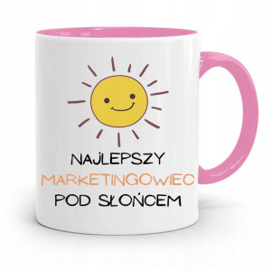 Dla Marketingowca Marketing Kubek Różowy Prezent