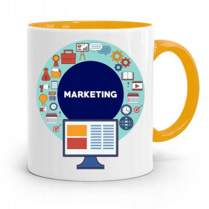 Dla Marketingowca Marketing Kubek Żółty Na Prezent