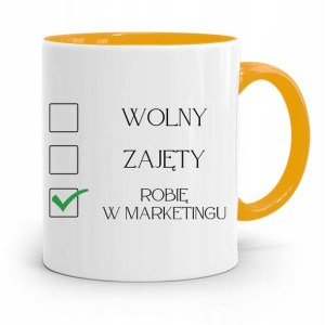 Dla Marketingowca Marketing Kubek Żółty Na Prezent