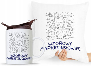 Dla Marketingowca Zestaw Poduszka + Kubek Prezent