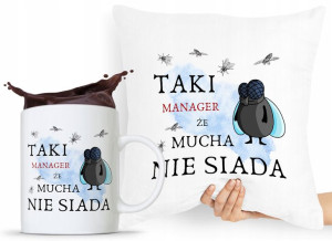 Dla Menagera Zestaw Poduszka + Kubek Prezent