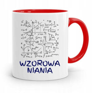 Dla Niani Opiekunki Kubek Czerwony Na Prezent