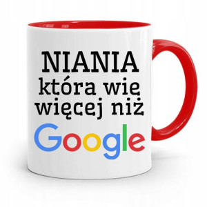 Dla Niani Opiekunki Kubek Czerwony Na Prezent