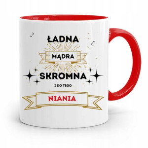 Dla Niani Opiekunki Kubek Czerwony Na Prezent