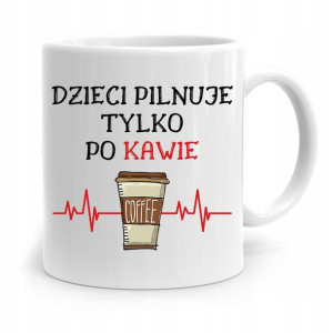 Dla Niani Opiekunki Kubek Dzieci Pilnuje Po Kawie