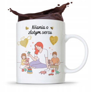 Dla Niani Opiekunki Kubek Niania O Złotym Sercu