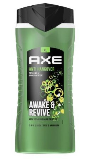 (DE) Axe, Anti Hangover, Żel pod prysznic, 400ml (PRODUKT Z NIEMIEC)