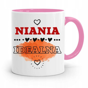 Dla Niani Opiekunki Kubek Różowy Na Prezent