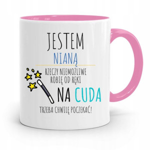 Dla Niani Opiekunki Kubek Różowy Na Prezent
