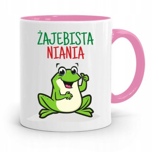 Dla Niani Opiekunki Kubek Różowy Na Prezent