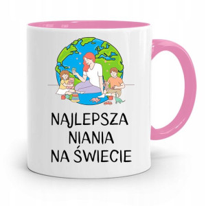 Dla Niani Opiekunki Kubek Różowy Na Prezent