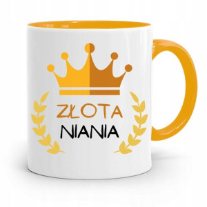 Dla Niani Opiekunki Kubek Żółty Na Prezent