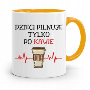 Dla Niani Opiekunki Kubek Żółty Na Prezent