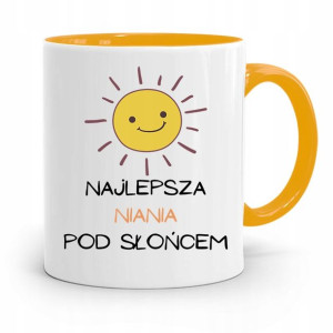 Dla Niani Opiekunki Kubek Żółty Na Prezent