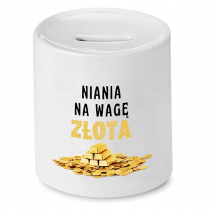 Dla Niani Opiekunki Prezent Skarbonka Na Wagę