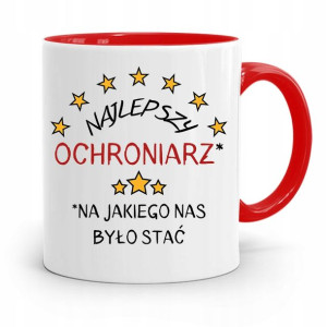Dla Ochroniarza Stróża Kubek Czerwony Na Prezent