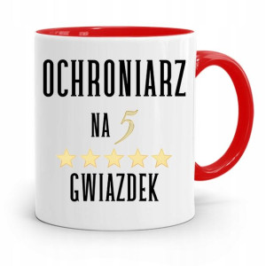 Dla Ochroniarza Stróża Kubek Czerwony Na Prezent