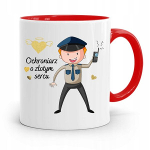 Dla Ochroniarza Stróża Kubek Czerwony Na Prezent