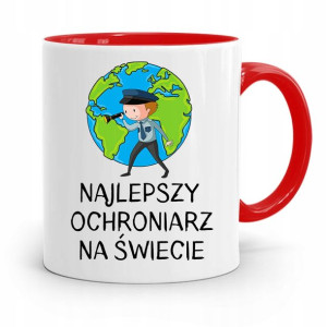 Dla Ochroniarza Stróża Kubek Czerwony Na Prezent