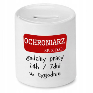 Dla Ochroniarza Stróża Prezent Skarbonka