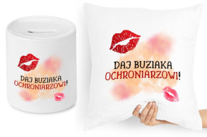 Dla Ochroniarza Zestaw Poduszka + Skarbonka