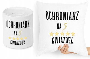 Dla Ochroniarza Zestaw Poduszka + Skarbonka