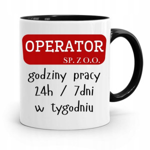 Dla Operatora Kubek Czarny Na Prezent Na Urodziny