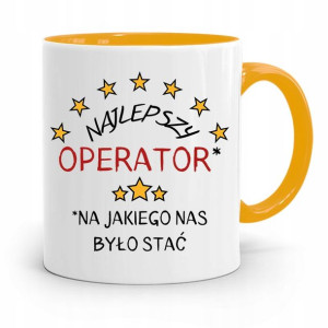Dla Operatora Kubek Żółty Na Prezent Na Urodziny