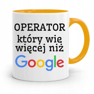 Dla Operatora Kubek Żółty Na Prezent Na Urodziny