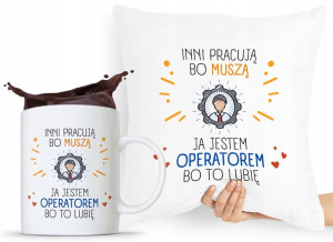 Dla Operatora Zestaw Poduszka + Kubek Prezent