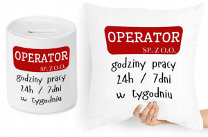 Dla Operatora Zestaw Poduszka + Skarbonka