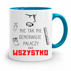 Dla Palaczy Jaraczy 420 Cbd Kubek Błękitny Prezent