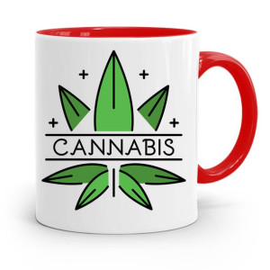 Dla Palaczy Jaraczy 420 Cbd Kubek Czerwony Prezent