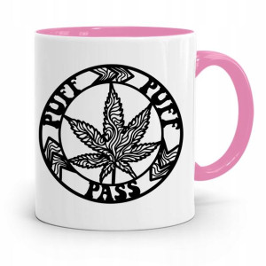 Dla Palaczy Jaraczy 420 Cbd Kubek Różowy Prezent
