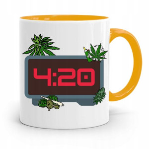 Dla Palaczy Jaraczy 420 Cbd Kubek Żółty Prezent