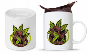 Dla Palaczy Jaraczy 420 Zestaw Skarbonka + Kubek