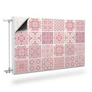 Osłona MAGNETYCZNA Na Kaloryfer Różowa Mozaika Marokańska 110cm x 60cm