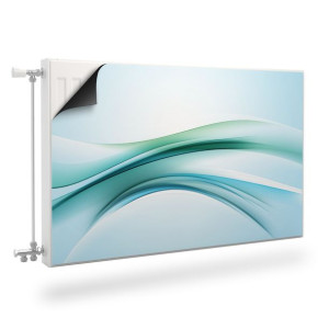 Osłona MAGNETYCZNA Kaloryfera Niebieska Fala Abstrakcja 120cm x 60cm