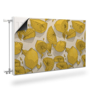 Osłona MAGNETYCZNA Na Grzejnik Wzór Cytryn Owoce Cytrusy 110cm x 60cm