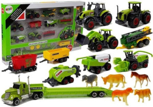 Ciągnik Traktor Maszyny Rolnicze Zestaw Farmer