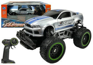 Auto Zdalnie Sterowane R/C 6.5 Km/H Wysokie Koła Srebrne