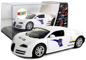 Auto Sportowe Policyjne Policja Z Napędem Dźwięk Światła Białe